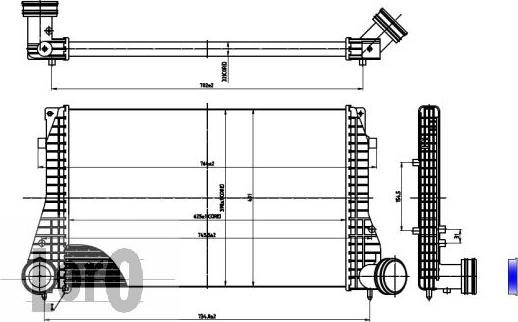 ABAKUS 053-018-0010 - Intercooler, hladnjak www.molydon.hr