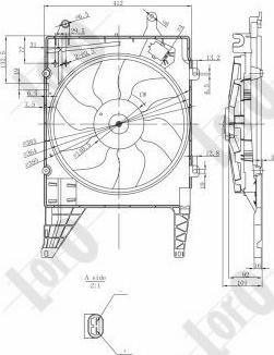 ABAKUS 042-014-0003 - Ventilator, hladjenje motora www.molydon.hr