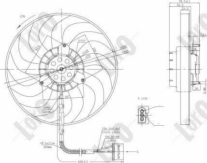 ABAKUS 053-014-0019 - Ventilator, hladjenje motora www.molydon.hr