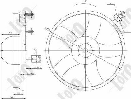 ABAKUS 053-014-0014 - Ventilator, hladjenje motora www.molydon.hr