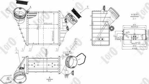 ABAKUS 053-018-0015 - Intercooler, hladnjak www.molydon.hr