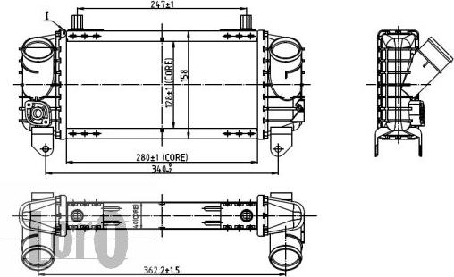 ABAKUS 003-018-0009 - Intercooler, hladnjak www.molydon.hr