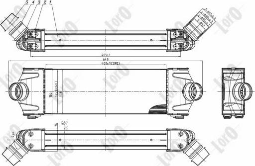 ABAKUS 017-018-0013 - Intercooler, hladnjak www.molydon.hr