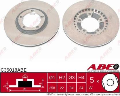 ABE C35018ABE - Kočioni disk www.molydon.hr