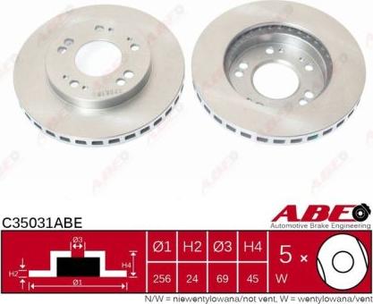 ABE C35031ABE - Kočioni disk www.molydon.hr