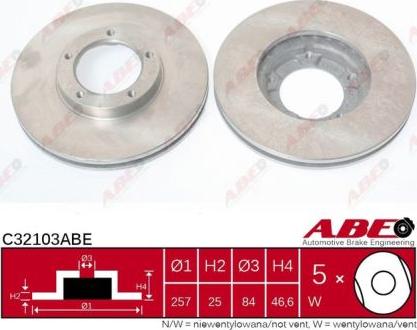 ABE C32103ABE - Kočioni disk www.molydon.hr