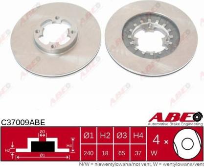 ABE C37009ABE - Kočioni disk www.molydon.hr