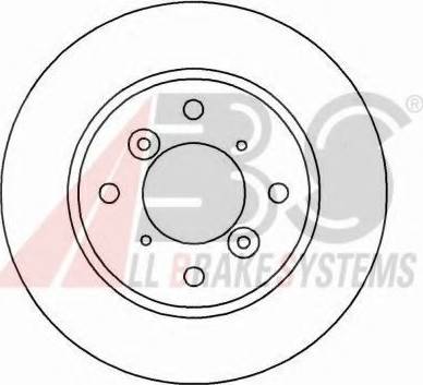 A.B.S. 16626 OE - Kočioni disk www.molydon.hr