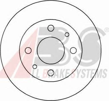 A.B.S. 16595 OE - Kočioni disk www.molydon.hr