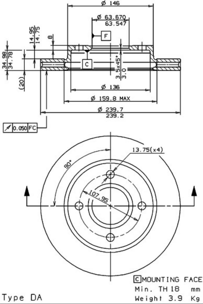 A.B.S. 09.6727.14 - Kočioni disk www.molydon.hr