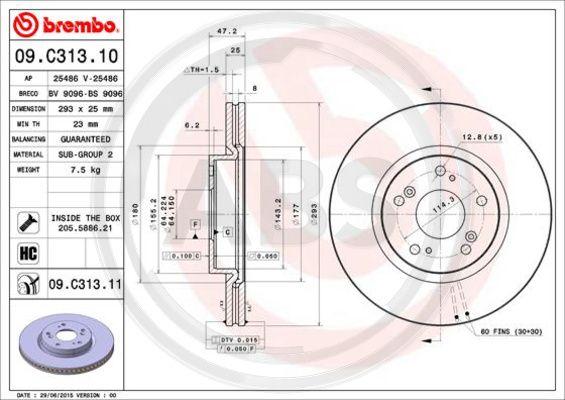 A.B.S. 09.C313.11 - Kočioni disk www.molydon.hr