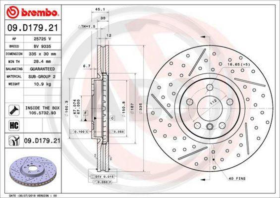 A.B.S. 09.D179.21 - Kočioni disk www.molydon.hr