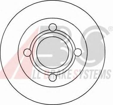 A.B.S. 16068 OE - Kočioni disk www.molydon.hr