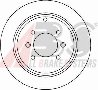 A.B.S. 16647 OE - Kočioni disk www.molydon.hr