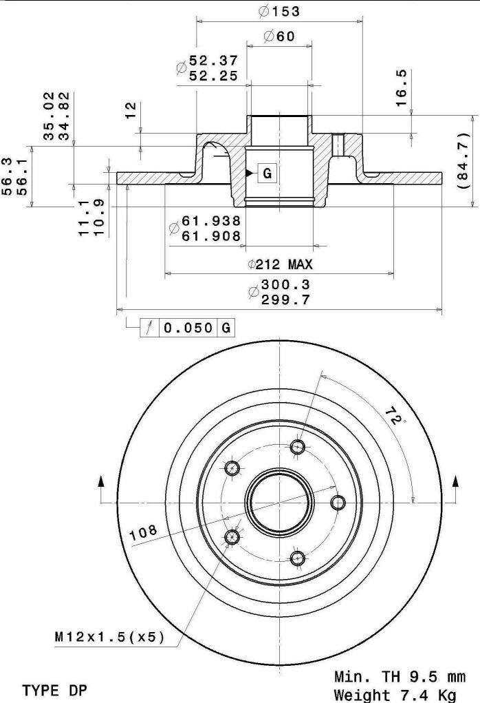 A.B.S. 08.A239.20 - Kočioni disk www.molydon.hr