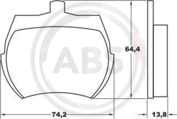 A.B.S. 36011 - Komplet Pločica, disk-kočnica www.molydon.hr