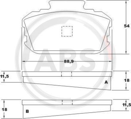 A.B.S. 36101 - Komplet Pločica, disk-kočnica www.molydon.hr