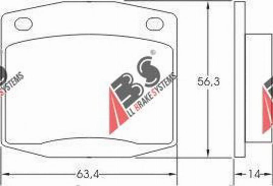 A.B.S. 36126 - Komplet Pločica, disk-kočnica www.molydon.hr