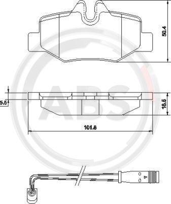 A.B.S. 37450 - Komplet Pločica, disk-kočnica www.molydon.hr