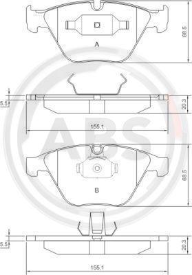 A.B.S. 37346 - Komplet Pločica, disk-kočnica www.molydon.hr