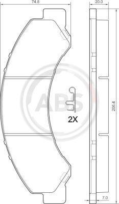 A.B.S. 37713 - Komplet Pločica, disk-kočnica www.molydon.hr