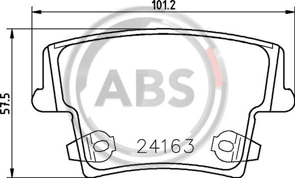 A.B.S. P11018 - Komplet Pločica, disk-kočnica www.molydon.hr