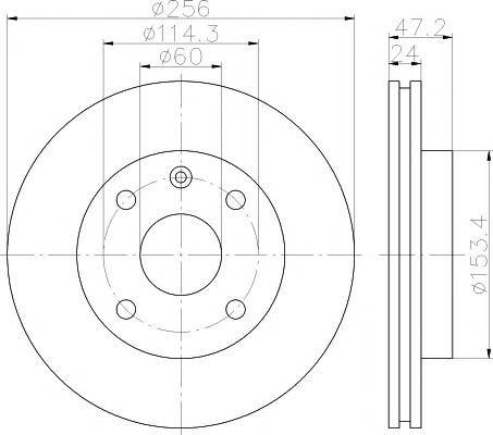 ACDelco 19372233 - Kočioni disk www.molydon.hr