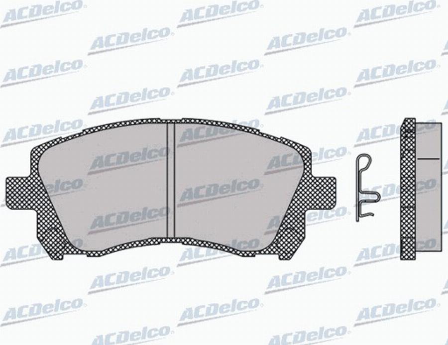 ACDelco AC994581D - Komplet Pločica, disk-kočnica www.molydon.hr