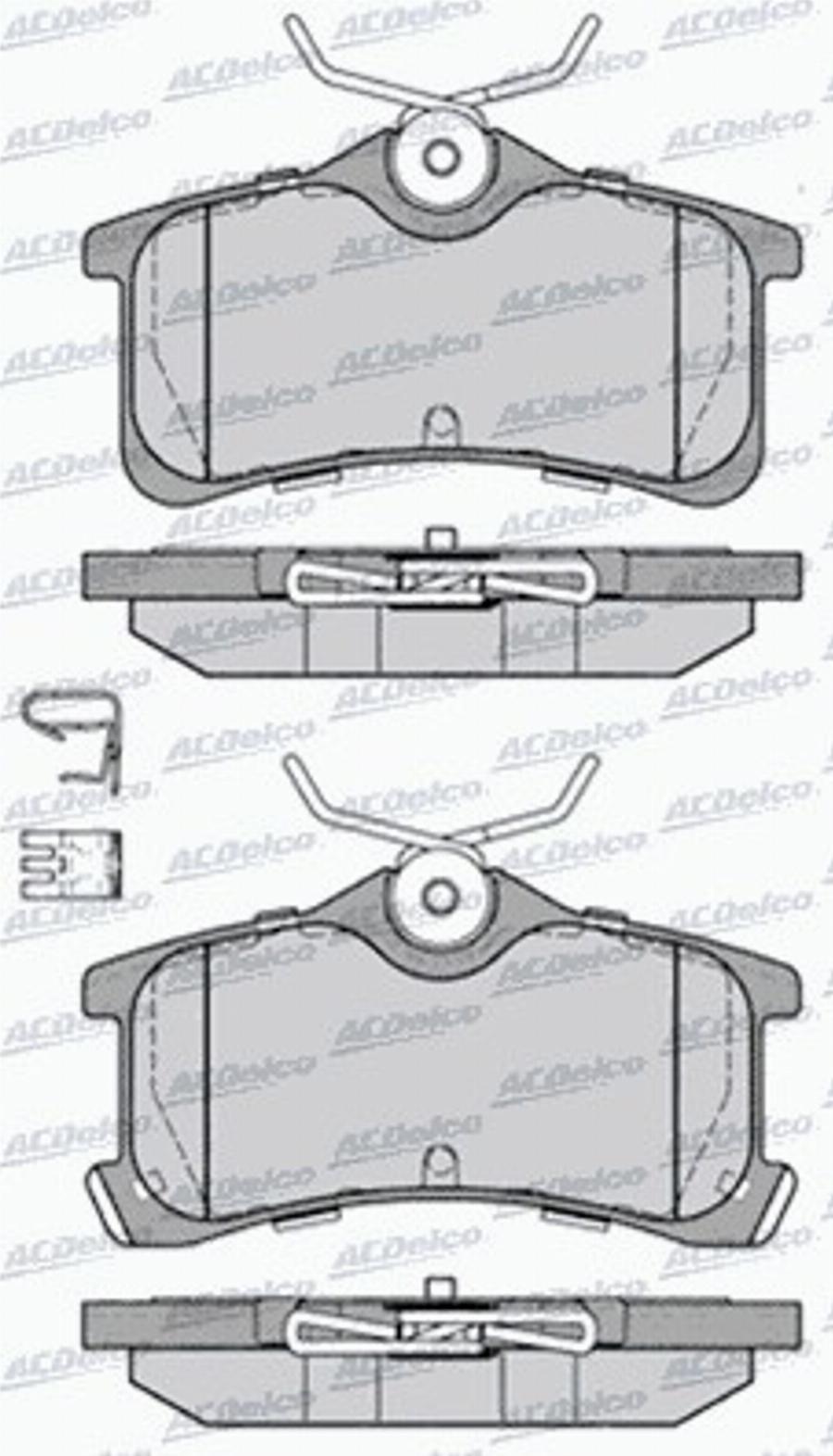 ACDelco AC992581D - Komplet Pločica, disk-kočnica www.molydon.hr