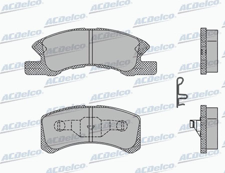 ACDelco AC949681D - Komplet Pločica, disk-kočnica www.molydon.hr