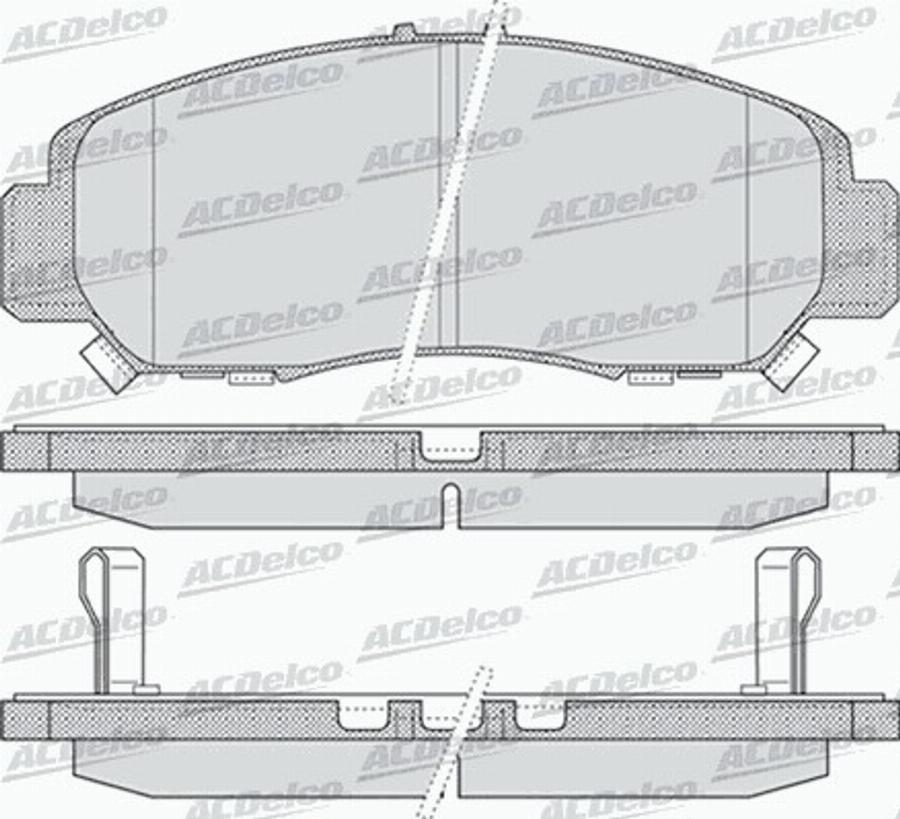 ACDelco AC947381D - Komplet Pločica, disk-kočnica www.molydon.hr