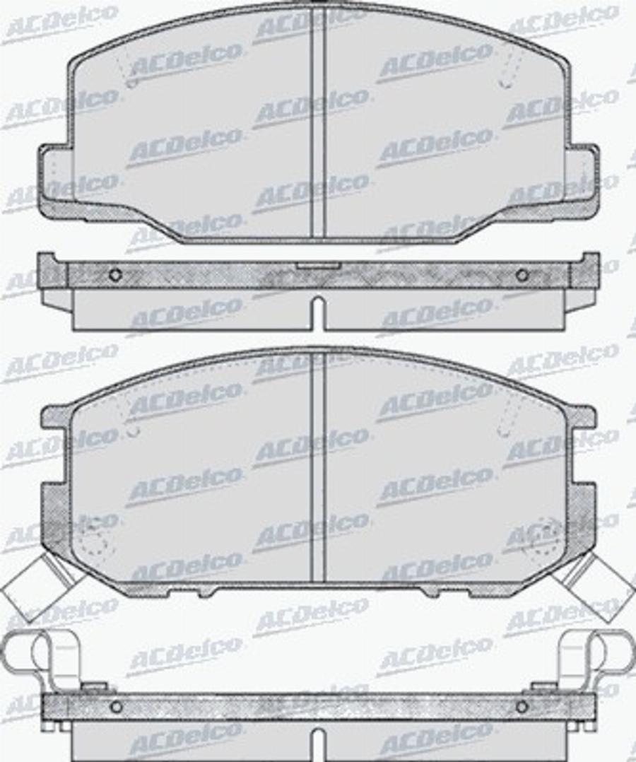 ACDelco AC499881D - Komplet Pločica, disk-kočnica www.molydon.hr