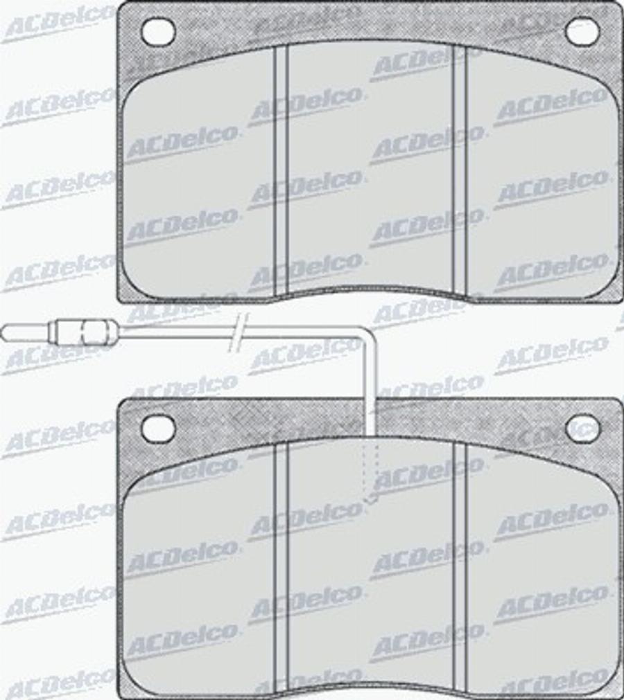 ACDelco AC494981D - Komplet Pločica, disk-kočnica www.molydon.hr