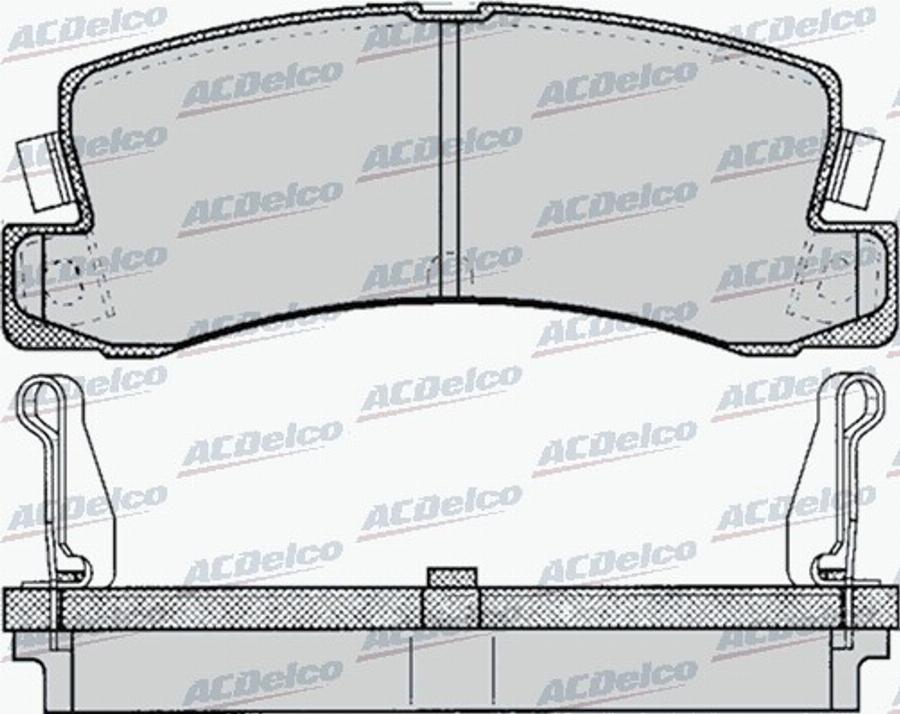 ACDelco AC496681D - Komplet Pločica, disk-kočnica www.molydon.hr