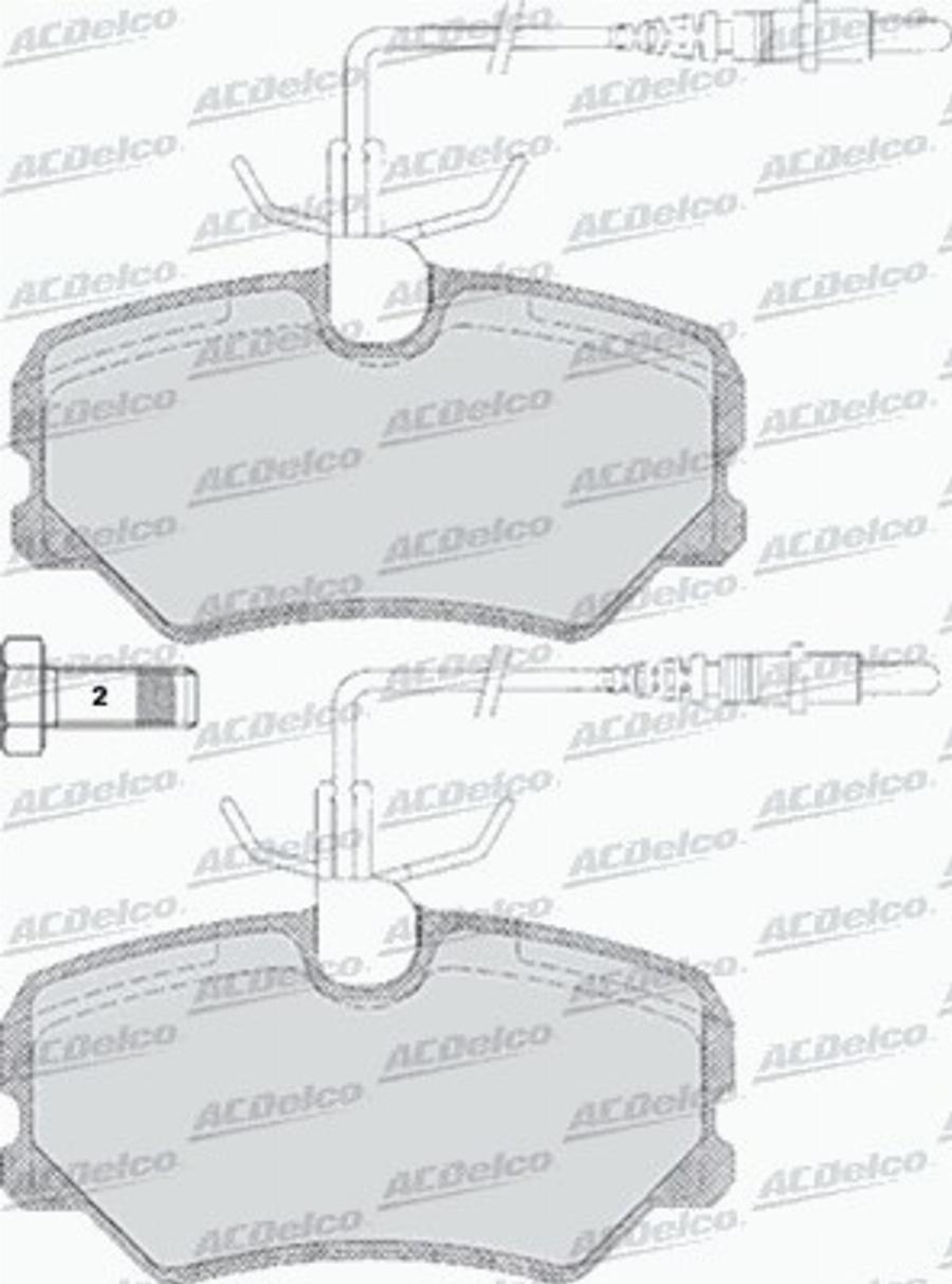 ACDelco AC492281D - Komplet Pločica, disk-kočnica www.molydon.hr