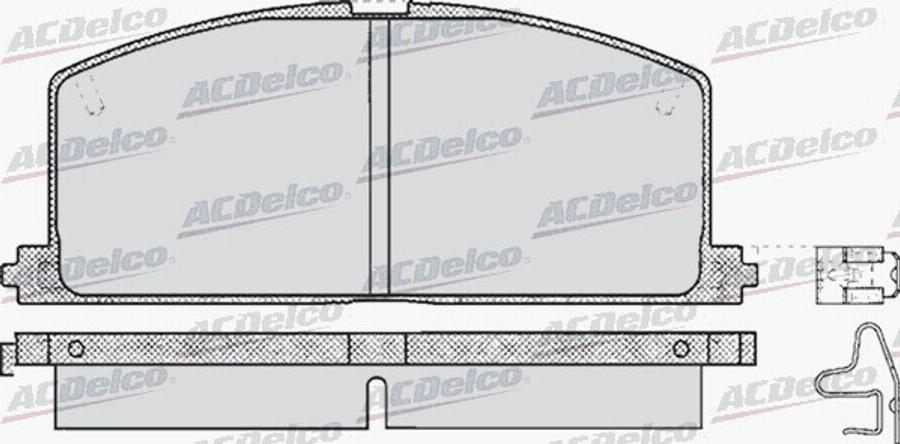 ACDelco AC440481D - Komplet Pločica, disk-kočnica www.molydon.hr