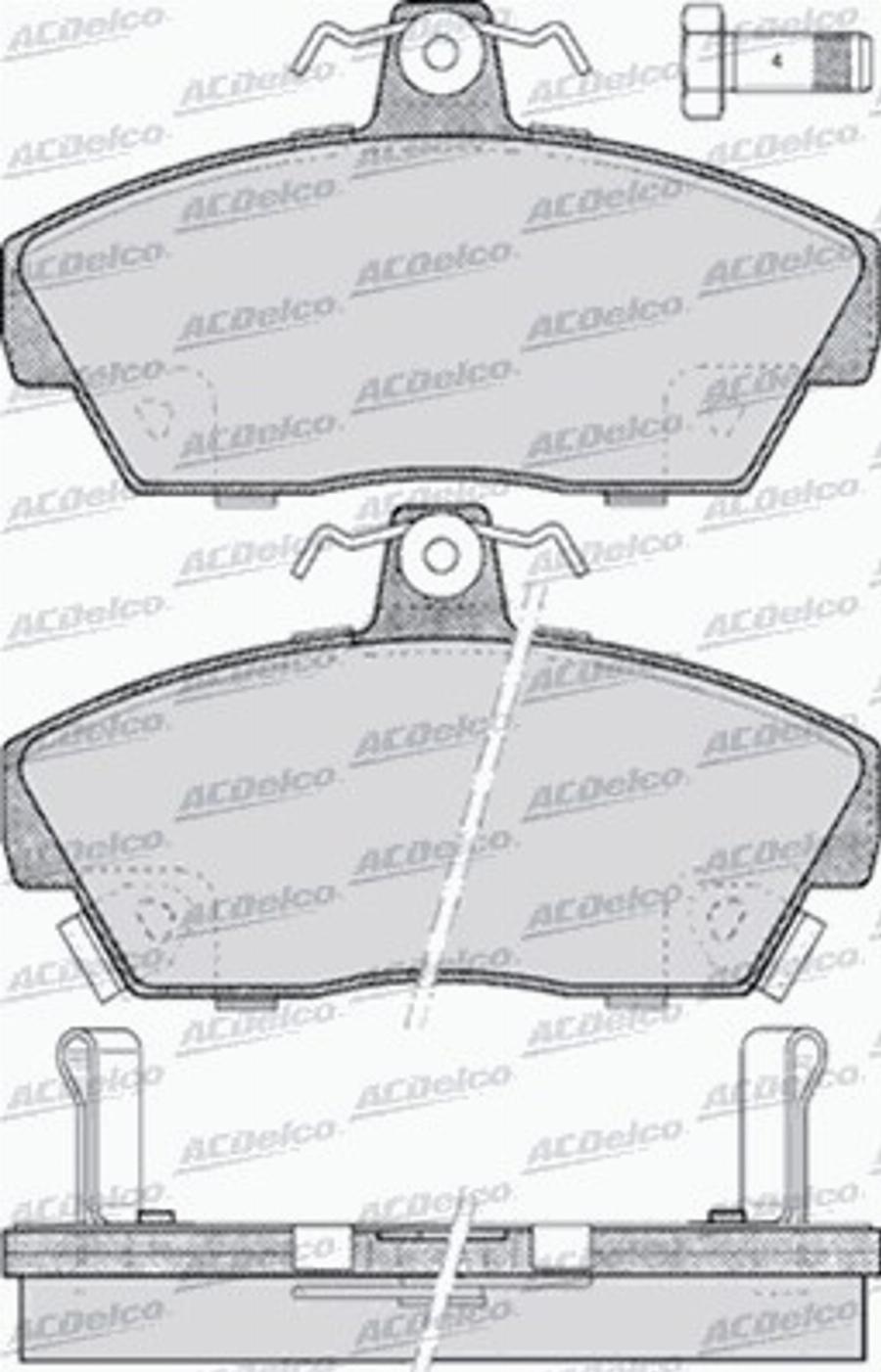 ACDelco AC456781D - Komplet Pločica, disk-kočnica www.molydon.hr