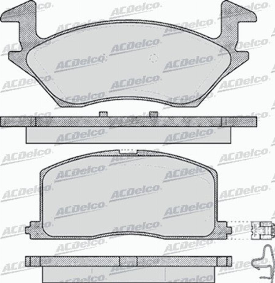 ACDelco AC458881D - Komplet Pločica, disk-kočnica www.molydon.hr