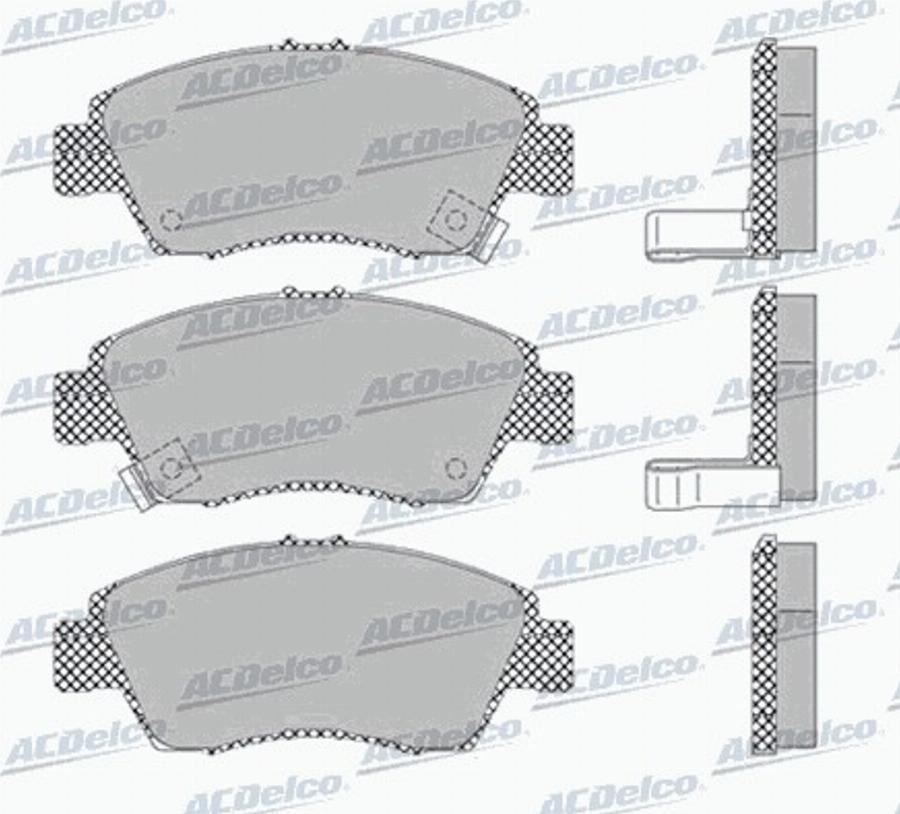 ACDelco AC453481D - Komplet Pločica, disk-kočnica www.molydon.hr