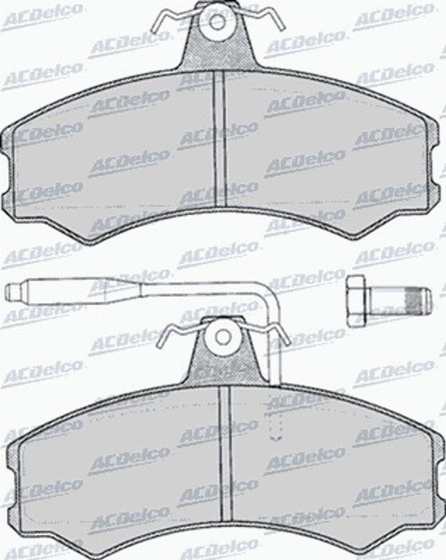 ACDelco AC453081D - Komplet Pločica, disk-kočnica www.molydon.hr