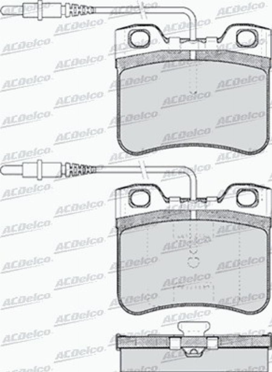 ACDelco AC469581D - Komplet Pločica, disk-kočnica www.molydon.hr