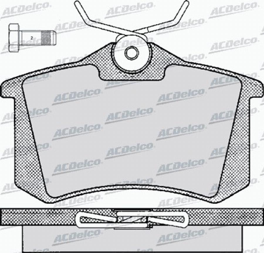 ACDelco AC465381D - Komplet Pločica, disk-kočnica www.molydon.hr