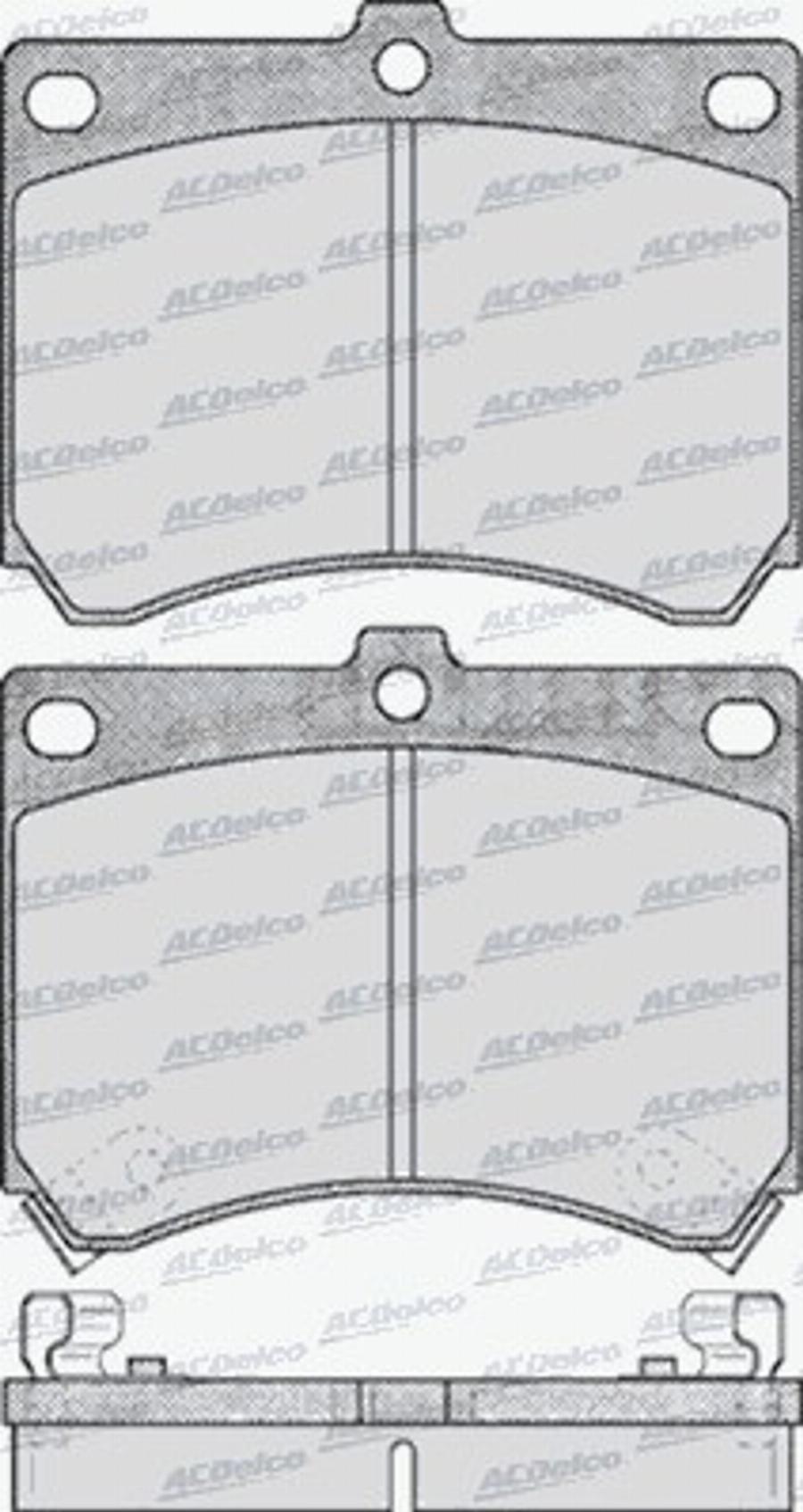 ACDelco AC462281D - Komplet Pločica, disk-kočnica www.molydon.hr