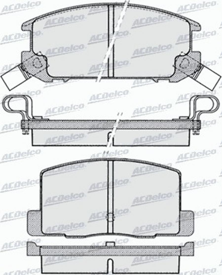 ACDelco AC481381D - Komplet Pločica, disk-kočnica www.molydon.hr