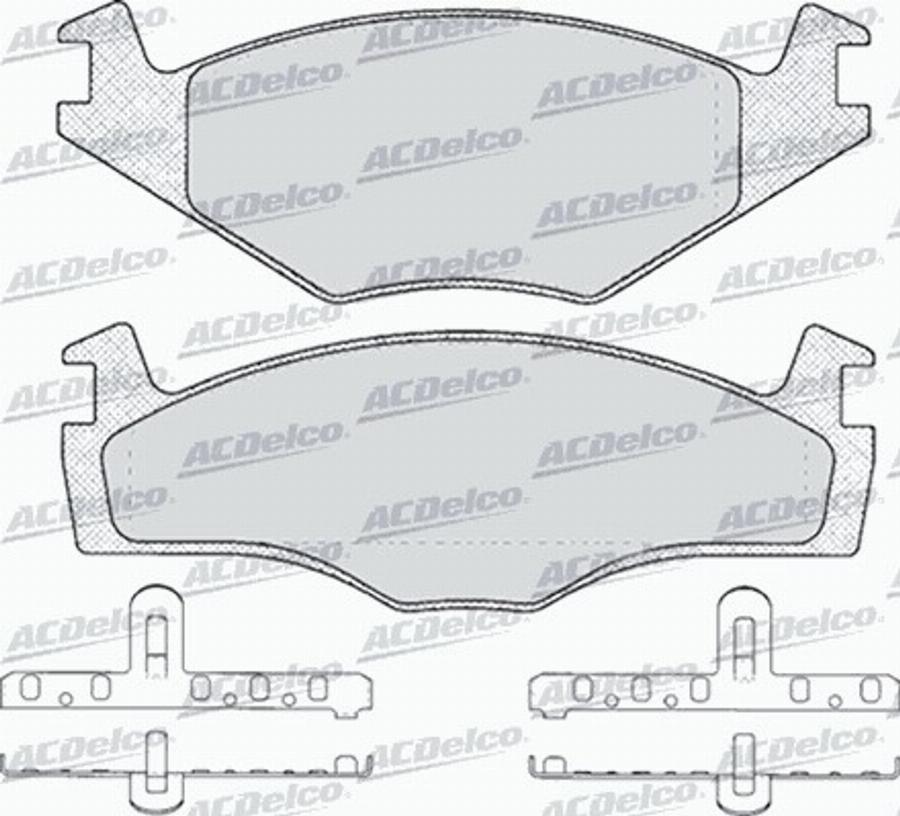 ACDelco AC436481D - Komplet Pločica, disk-kočnica www.molydon.hr