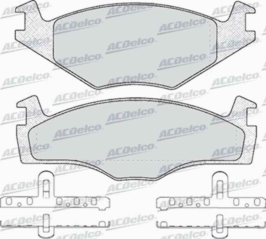 ACDelco AC436681D - Komplet Pločica, disk-kočnica www.molydon.hr