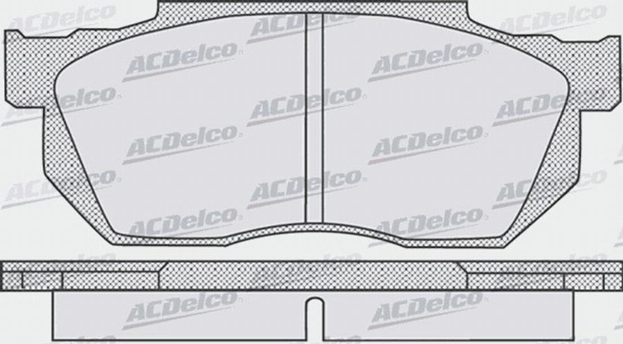 ACDelco AC438581D - Komplet Pločica, disk-kočnica www.molydon.hr