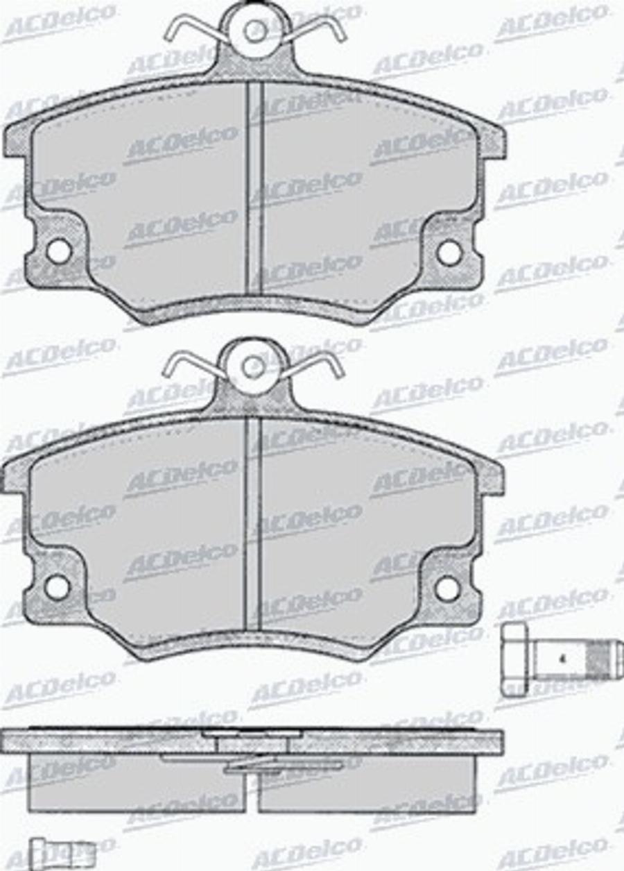 ACDelco AC437381D - Komplet Pločica, disk-kočnica www.molydon.hr