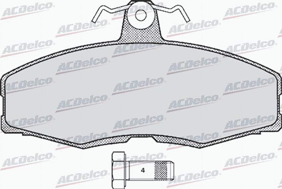 ACDelco AC420481D - Komplet Pločica, disk-kočnica www.molydon.hr