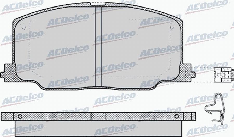 ACDelco AC544581D - Komplet Pločica, disk-kočnica www.molydon.hr